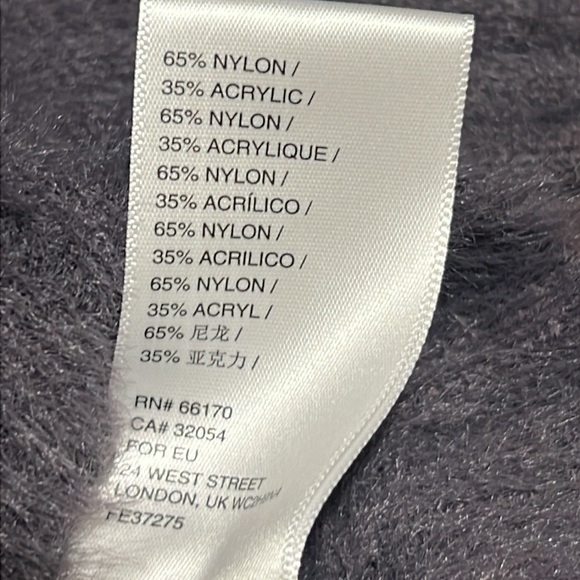 Grey Blue Urban Outfitters Crop Cardigan.  Size Medium. - Picture 5 of 5